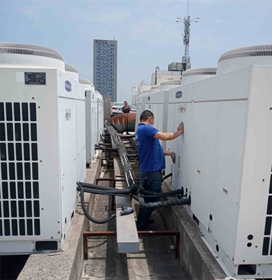 龙山中央空调制热和不制冷系统维修方法